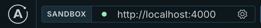 Sandbox URL field